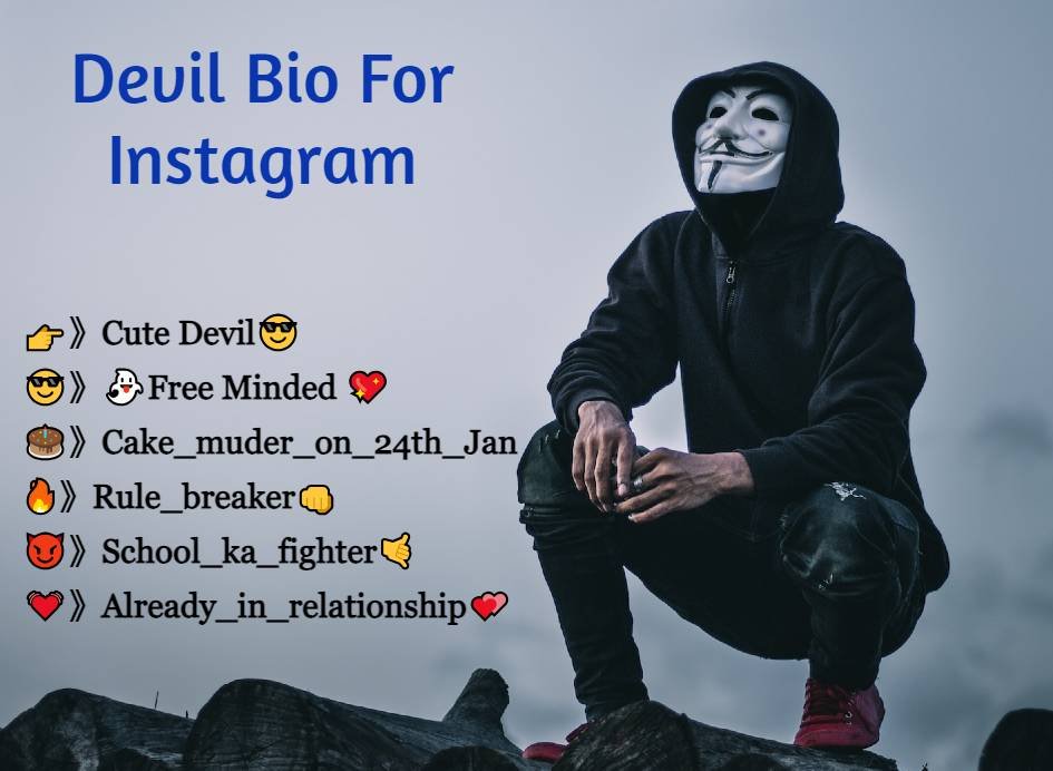 Instagram Bio for Devil Boys