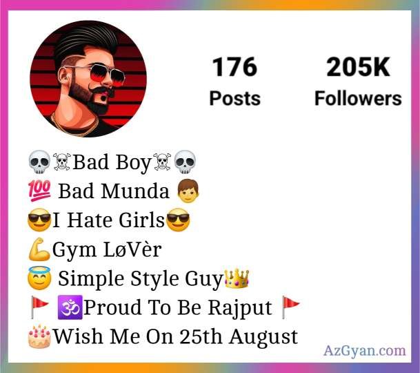 Rajputana Bio For Instagram With Emoji