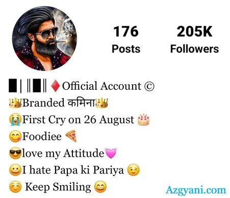 Instagram VIP Bio Stylish Font